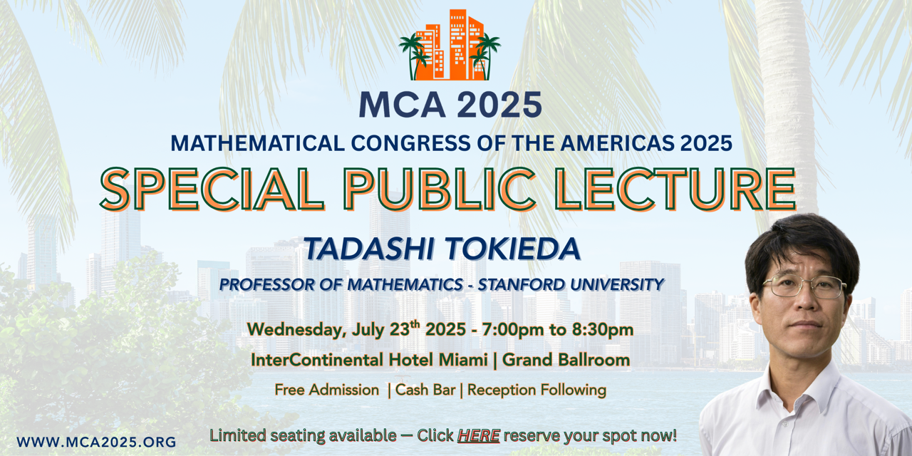 Special Public Lecture - Tadashi Tokieda